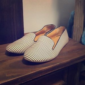 J. Crew Striped Loafers